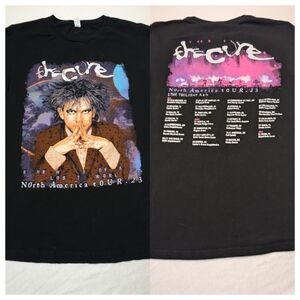 The Cure 2023 Concert Merch North America Black T-Shirt Size Medium